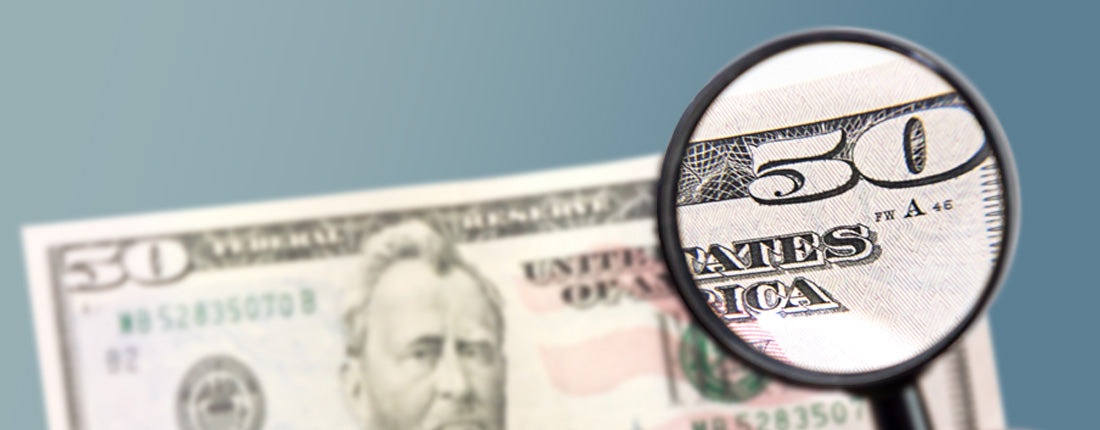 Detector de billetes falsificados con detección UV, detector de dinero  falsificado marcador de dinero, comprobador de billetes falsificados